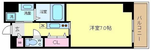 SunSunABC【7階】の間取り