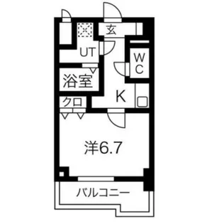 S-RESIDENCE難波Viale【9階】の間取り