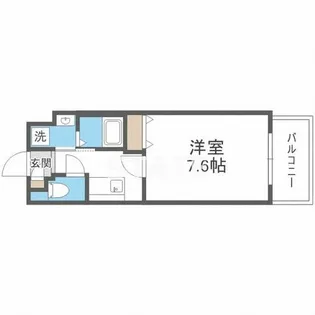 PARK HILLS今里Ray【4階】の間取り