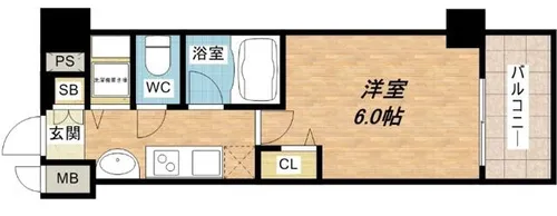 アドバンス大阪城レガーレ【4階】の間取り