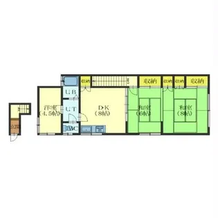 本町28番一棟二戸【2号室】の間取り