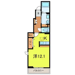 サンリット【107号室】の間取り
