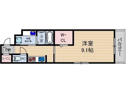 メディオいばらき【1階】の間取り