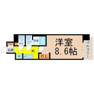 プレサンス大須観音ディオ【2階】の間取り