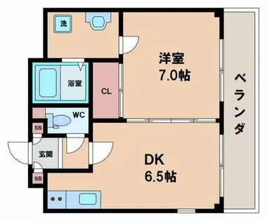 アーバンステージ天王寺東【2階】の間取り