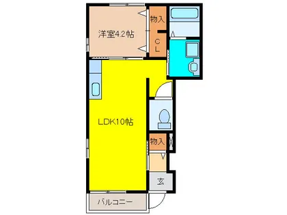 ソレイユ【1階】の間取り