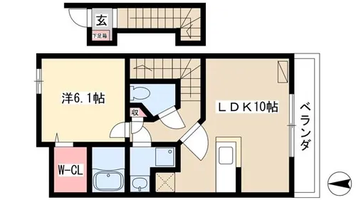 VIVACE(ヴィバーチェ)【202号室】の間取り