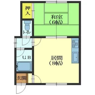 アークヒルズ大縄【201号室】の間取り