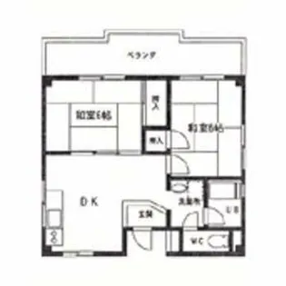 リバーサイドゆう【303号室】の間取り