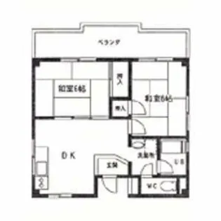 リバーサイドゆう【303号室】の間取り