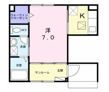 兵庫県宝塚市平井2丁目【アパート】の間取り