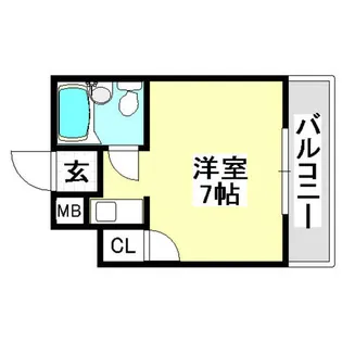ハイツトレイン【403号室】の間取り