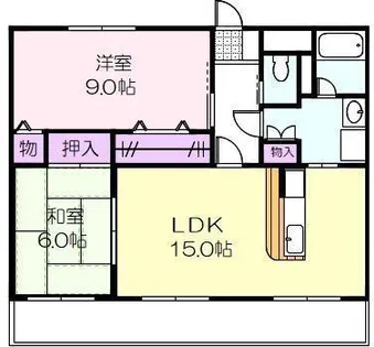 ロイヤルハイツ壱番館【1階】の間取り