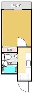 コーポ渕上【305号室】の間取り