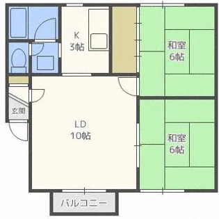クリスタルピアC【205号室】の間取り