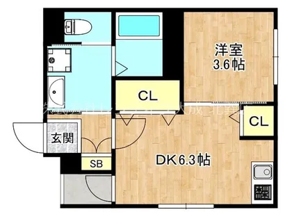 ハーモニーテラス小路東Ⅳ【1階】の間取り