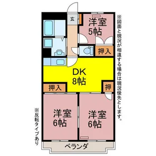 リバーサイドレジデンス【103号室】の間取り