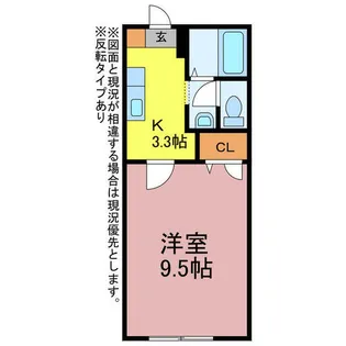 マノワール中浜【1階】の間取り