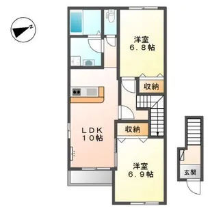 コートダイヤ【2階】の間取り