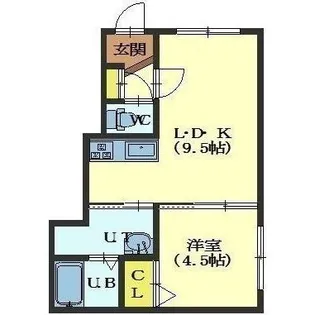 プルメリ【102号室】の間取り