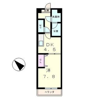 feliciaうさぎ【6階】の間取り