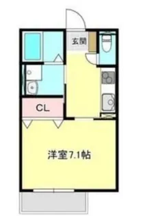 ロイヤルハイツ黒川町【2階】の間取り