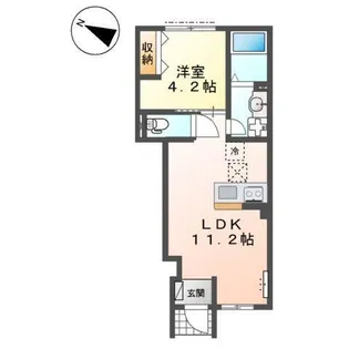 ベルード篠山口【1階】の間取り