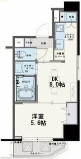 Wave on Horie Tower【8階】の間取り