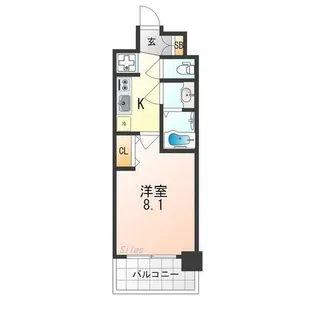 プレサンスTHE KYOTO 東福寺EAST【7階】の間取り