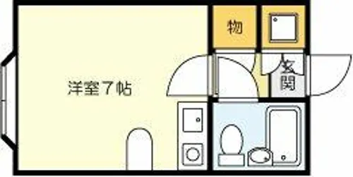 シティルーム大畠【201号室】の間取り