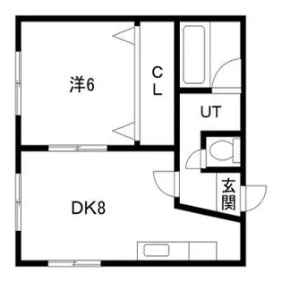 北海道札幌市東区本町一条1丁目【アパート】の間取り