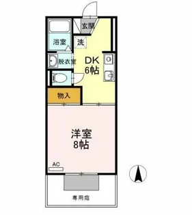 リバーサイドキャッスル【2階】の間取り