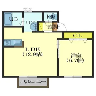 セントラルステージ本町【1階】の間取り