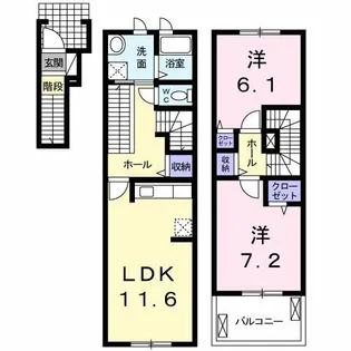 メゾン-15【2階】の間取り