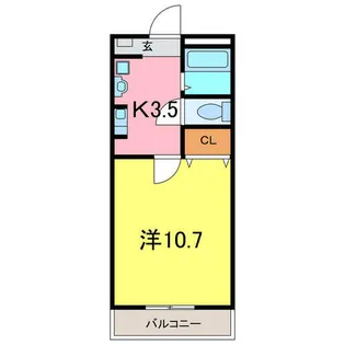 愛知県安城市北山崎町西山【マンション】の間取り