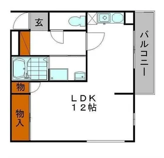 パークサイド姫路【406号室】の間取り