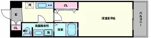 レオンコンフォート天王寺南【3階】の間取り
