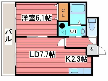 ラヴィ福住【4階】の間取り