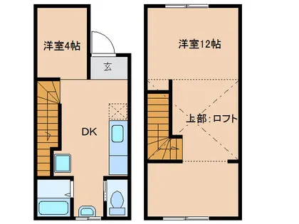 福岡県豊前市大字岸井【アパート】の間取り
