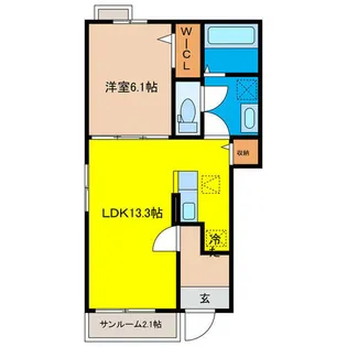 サウザンドロード【1階】の間取り