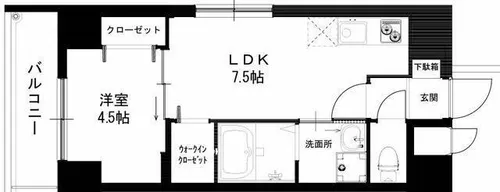 La CASA 上本町【10階】の間取り