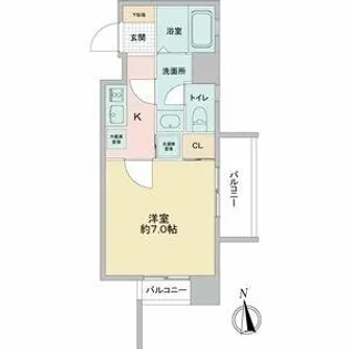 リエス鶴舞EAST TOWER【201号室】の間取り