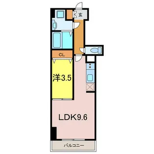 プロシード新安城【1階】の間取り