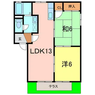 フォーレス榎 A【1階】の間取り