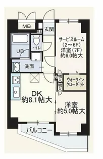 フェビエンローズ【4階】の間取り