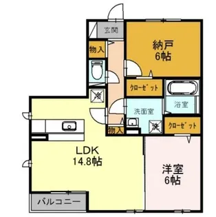パレドール住吉【3階】の間取り