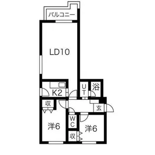 ダイアナ南山鼻ヒルズⅡ B【4階】の間取り