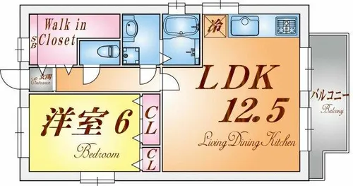 ユメノサニーハイツ【3階】の間取り