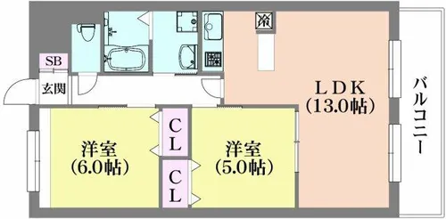 グランシャリオひよどり台【1階】の間取り