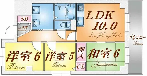 コート宮北【3階】の間取り